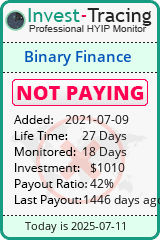 Monitored by Invest-Tracing.com HYIP Monitor-Invest-Tracing.com
