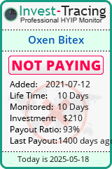 Monitored by Invest-Tracing.com HYIP Monitor-Invest-Tracing.com