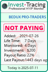 Monitored by Invest-Tracing.com HYIP Monitor-Invest-Tracing.com