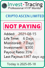 Monitored by Invest-Tracing.com HYIP Monitor-Invest-Tracing.com
