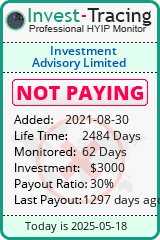 Monitored by Invest-Tracing.com HYIP Monitor-Invest-Tracing.com