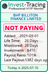 Monitored by Invest-Tracing.com HYIP Monitor-Invest-Tracing.com
