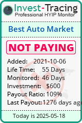 Monitored by Invest-Tracing.com HYIP Monitor-Invest-Tracing.com