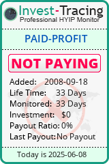 Monitored by Invest-Tracing.com HYIP Monitor-Invest-Tracing.com