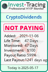 Monitored by Invest-Tracing.com HYIP Monitor-Invest-Tracing.com