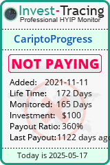 Monitored by Invest-Tracing.com HYIP Monitor-Invest-Tracing.com