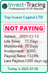 Monitored by Invest-Tracing.com HYIP Monitor-Invest-Tracing.com
