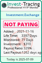 Monitored by Invest-Tracing.com HYIP Monitor-Invest-Tracing.com
