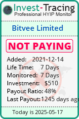 Monitored by Invest-Tracing.com HYIP Monitor-Invest-Tracing.com
