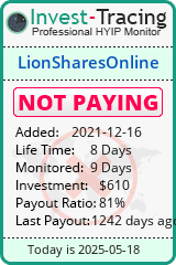 Monitored by Invest-Tracing.com HYIP Monitor-Invest-Tracing.com
