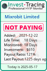 Monitored by Invest-Tracing.com HYIP Monitor-Invest-Tracing.com