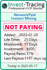Monitored by Invest-Tracing.com HYIP Monitor-Invest-Tracing.com