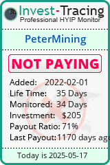 Monitored by Invest-Tracing.com HYIP Monitor-Invest-Tracing.com