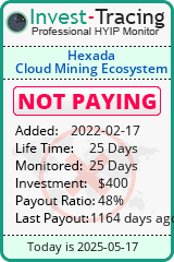Monitored by Invest-Tracing.com HYIP Monitor-Invest-Tracing.com