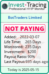 Monitored by Invest-Tracing.com HYIP Monitor-Invest-Tracing.com