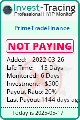 Monitored by Invest-Tracing.com HYIP Monitor-Invest-Tracing.com