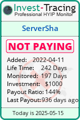 Monitored by Invest-Tracing.com HYIP Monitor-Invest-Tracing.com