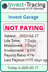 Monitored by Invest-Tracing.com HYIP Monitor-Invest-Tracing.com