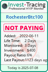 Monitored by Invest-Tracing.com HYIP Monitor-Invest-Tracing.com