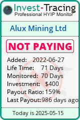 Monitored by Invest-Tracing.com HYIP Monitor-Invest-Tracing.com
