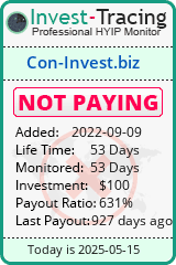 Monitored by Invest-Tracing.com HYIP Monitor-Invest-Tracing.com