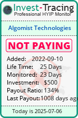 Monitored by Invest-Tracing.com HYIP Monitor-Invest-Tracing.com