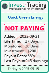 Monitored by Invest-Tracing.com HYIP Monitor-Invest-Tracing.com