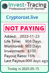 Monitored by Invest-Tracing.com HYIP Monitor-Invest-Tracing.com