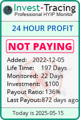 Monitored by Invest-Tracing.com HYIP Monitor-Invest-Tracing.com