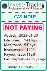 Monitored by Invest-Tracing.com HYIP Monitor-Invest-Tracing.com