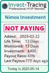 Monitored by Invest-Tracing.com HYIP Monitor-Invest-Tracing.com