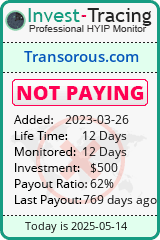 Monitored by Invest-Tracing.com HYIP Monitor-Invest-Tracing.com