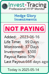 Monitored by Invest-Tracing.com HYIP Monitor-Invest-Tracing.com