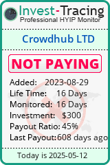 Monitored by Invest-Tracing.com HYIP Monitor-Invest-Tracing.com