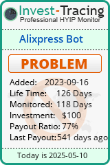 Monitored by Invest-Tracing.com HYIP Monitor-Invest-Tracing.com