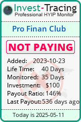 Monitored by Invest-Tracing.com HYIP Monitor-Invest-Tracing.com