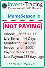 Monitored by Invest-Tracing.com HYIP Monitor-Invest-Tracing.com