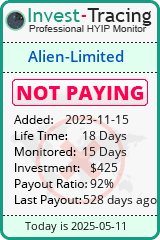 Monitored by Invest-Tracing.com HYIP Monitor-Invest-Tracing.com