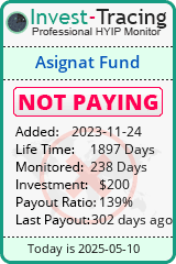 Monitored by Invest-Tracing.com HYIP Monitor-Invest-Tracing.com