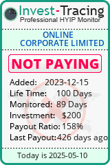 Monitored by Invest-Tracing.com HYIP Monitor-Invest-Tracing.com