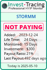 Monitored by Invest-Tracing.com HYIP Monitor-Invest-Tracing.com