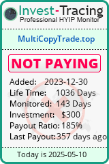 Monitored by Invest-Tracing.com HYIP Monitor-Invest-Tracing.com