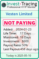 Monitored by Invest-Tracing.com HYIP Monitor-Invest-Tracing.com