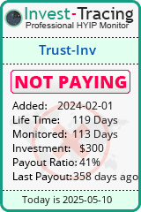Monitored by Invest-Tracing.com HYIP Monitor-Invest-Tracing.com