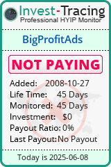 Monitored by Invest-Tracing.com HYIP Monitor-Invest-Tracing.com