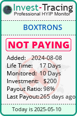 Monitored by Invest-Tracing.com HYIP Monitor-Invest-Tracing.com