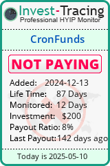 Monitored by Invest-Tracing.com HYIP Monitor-Invest-Tracing.com