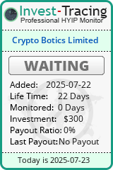 Monitored by Invest-Tracing.com HYIP Monitor-Invest-Tracing.com