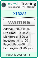 Monitored by Invest-Tracing.com HYIP Monitor-Invest-Tracing.com