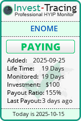 Monitored by Invest-Tracing.com HYIP Monitor-Invest-Tracing.com
